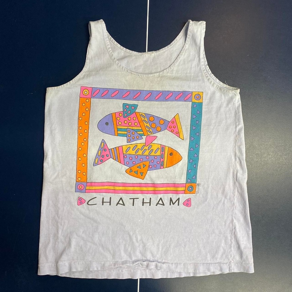Vintage 1991 Single‎ Stitch Fish Tank Top M